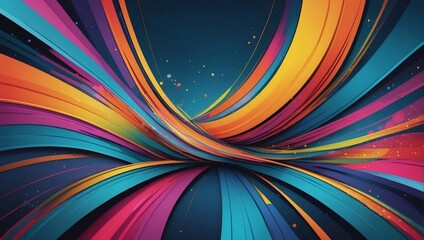 Bursting with hues, Abstract header illustration featuring an array of colorful lines that captivate the eye and evoke a sense of energy and movement.