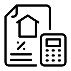 property tax line icon