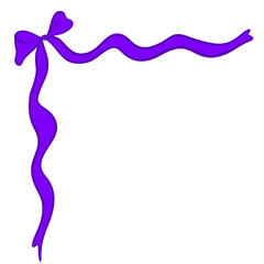 ribbon and bow with branch leaf tree decorative arts fit for any decors for invitation, flyers, posters, anything