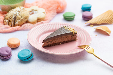 chocolate cake with nuts