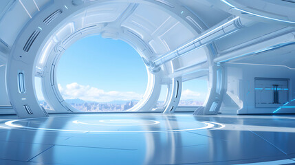 Digital technology blue future digital world abstract web page PPT background