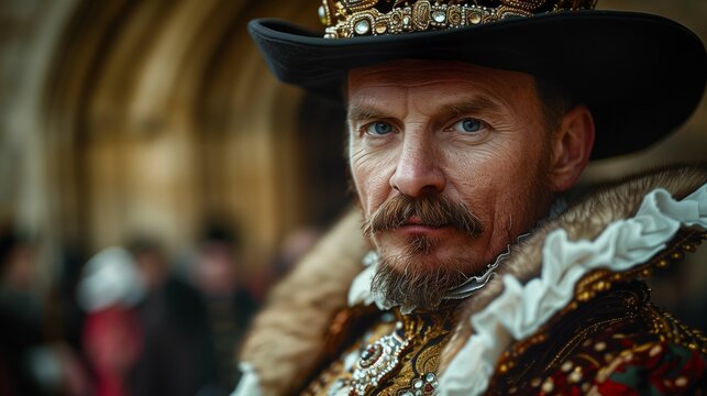 Guarding History: A Beefeater at the Tower of London, generative ai