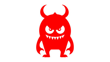devil angry cartoon character