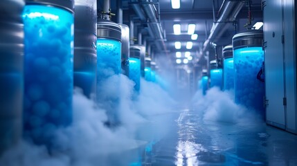 Frozen Future: Cryogenic Storage Facility, generative ai