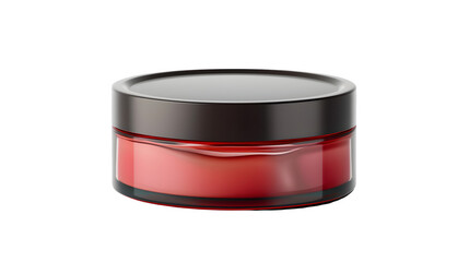  Lip Balm Jar with Screw Cap Lid Mockup : Isolated on White, Transparent Background, PNG File, Hand Edited Generative AI