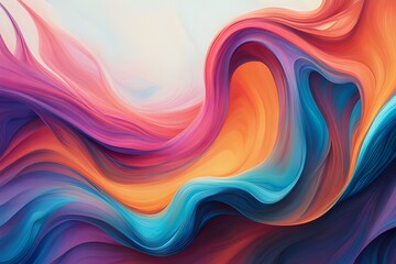 Vibrant and fluid abstract backgrounds resembling watercolor paintings, a 3d rendering 