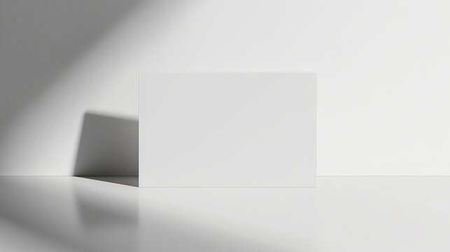 white mock up member card, neutral background, copy and text space, 16:9