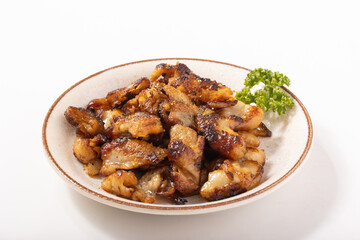 鶏皮の七味唐辛子焼き