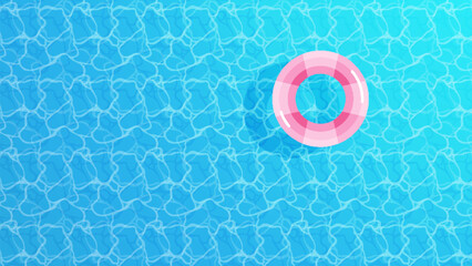 Summer discount banner vector illustration. Top view of swimming pool with swimming pool. Summer Time Wallpapers. Bright and happy day.