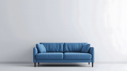 Fototapeta premium 青いソファー