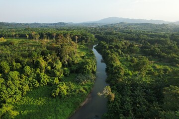 river in the rural area
