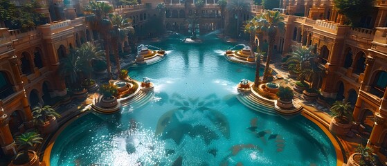 Obraz premium Luxurious Beauty in Architecture: Captivating Photography Sights ai image