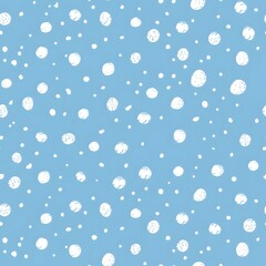 seamless pattern of white dots on light blue background