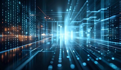 Abstract business technology background. AI generated.