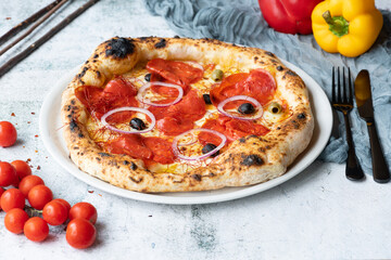 pizza on a plate