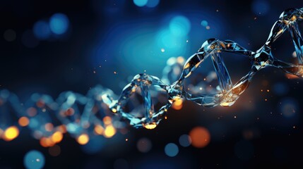 DNA on a cinematic blue background