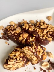 Handmade Bounty Snickers Chocolate on White