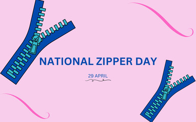 SIMPLE NATIONAL ZIPPER DAY TEMPLATE DESIGN