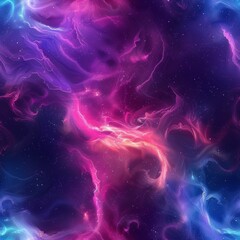 Vibrant Cosmic Nebula: Colorful Space Background with Celestial Elements