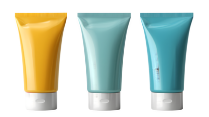 Conditioner Tube with Flip Top Cap Mockup : Isolated on White, Transparent Background, PNG File, Hand Edited Generative AI