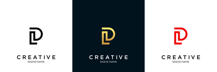 d l dl ld logo design vector symbol graphic idea creative