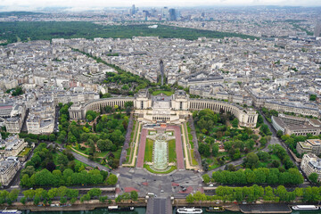 View of Paris from the Eiffel Tower.