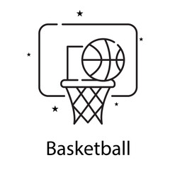 Basketball Vector Icon Design