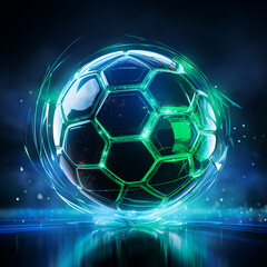 Mysthischer Fußball, made by AI
