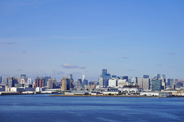 東京湾岸エリアの風景（お台場・六本木方面）
