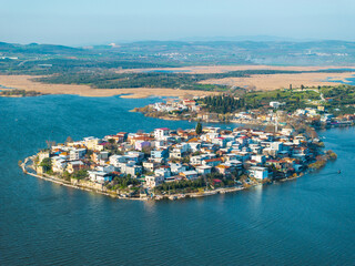 Fototapeta na wymiar Serene Gölyazı Village Waterfront, Bursa Province