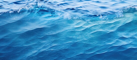 A wave crashing in the ocean under clear blue skies