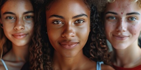 Split Screen Collage of Smiling Multiracial Students: A Lifestyle Concept with a Diverse Group of Women and Men in Business and Fashion Styles on the Street