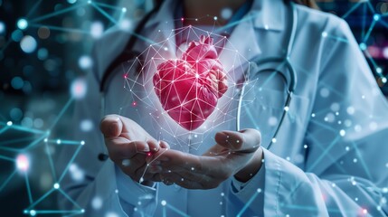 A cardiology clinic employing blockchain technology to secure patient data and ensure privacy during heart health transactions