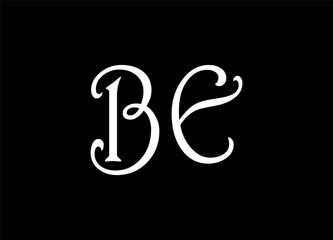 BE letter logo and monogram logo design