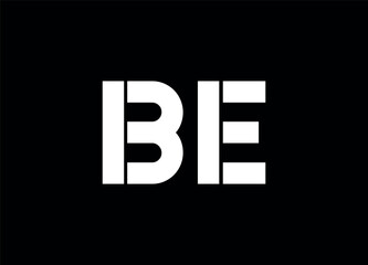 BE letter logo and monogram logo design