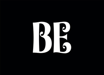 BE letter logo and monogram logo design