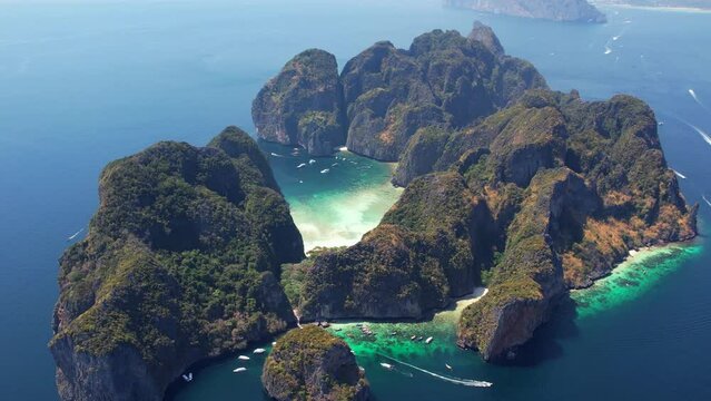 Aerial view of Phi Phi Island