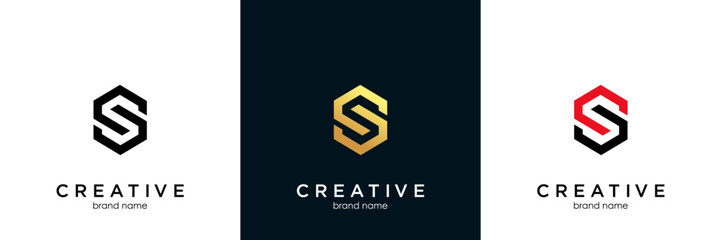 Letter S logo icon design template elements