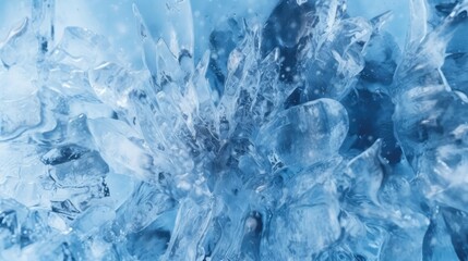 Ice texture background. AI generated.