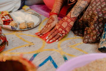 traditional Indian wedding puja ritual 