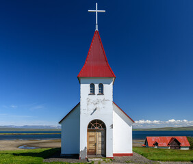Kirche in Prestbakki Island