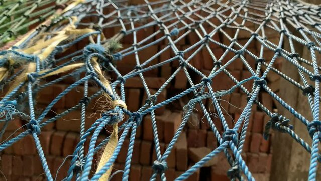 detail of webbing rope 