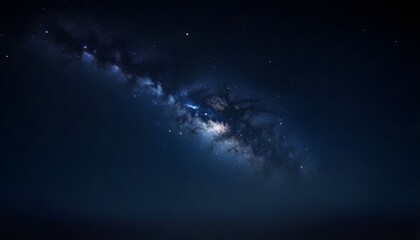 Night sky with stars and galaxies in outer space