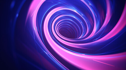 Obraz premium Abstract blue swirl technology background, abstract graphic poster PPT background