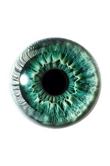 Closeup shot, green human eye. Frontal view. High Definition. Cinametic Still