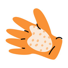 cartoon glove for bath of dog or people supply