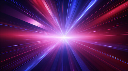 Abstract red and blue light background on black background, futuristic tech energy concept illustration