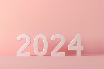 Year of 2024 soft pink colors