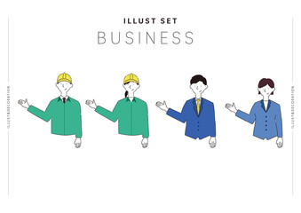 イラストセット_ビジネス