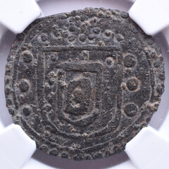 Coin of Portuguese India from the reign of Sebastian I King of Portugal. Century XVI